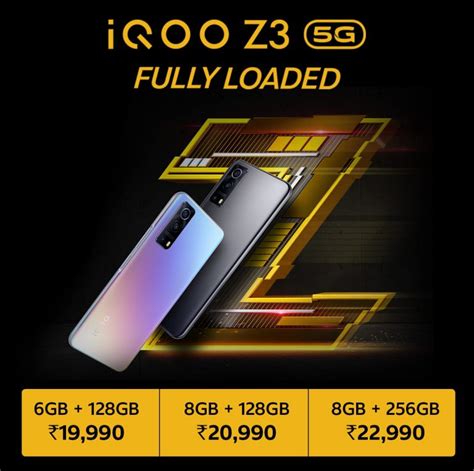 Iqoo Z G Launched In India As The First Snapdragon G Smartphone