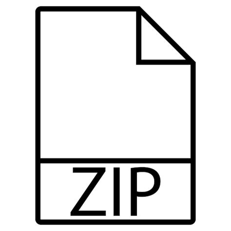 Vector De Icono De Archivo Zip Vector Premium