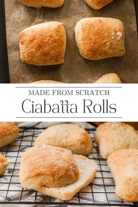 Homemade Ciabatta Rolls Recipe