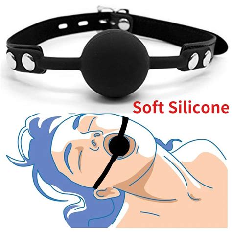 Soft Silicone Ball Gag Oral Fixation Bondage Mouth Gag Mouth Stuffed Pu