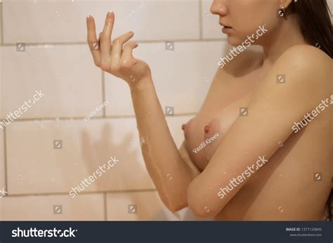 Sensual Naked Woman Shower Stock Photo 1377120845 Shutterstock