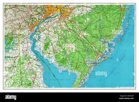 Wilmington Delaware Map 1966 1250000 United States Of America By