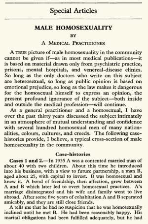 A Gay Doctor Tells Other Doctors About Gay People Emphasis Mine