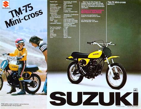 1976 Suzuki Tm 75 Mini Cross Brochure Tony Blazier Flickr