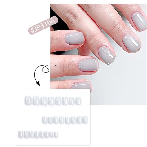 Mcolor Extra Short Press On Nails Square Nude Ombre Fake Nails Press Ons Glue Stick On Nails