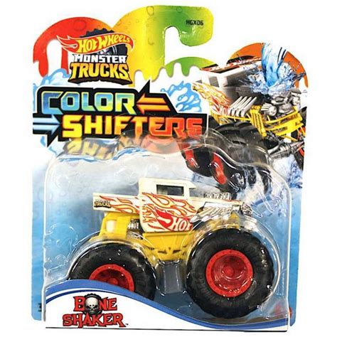 Hot Wheels Monster Trucks Sz Nv Lt S Aut Bone Shaker