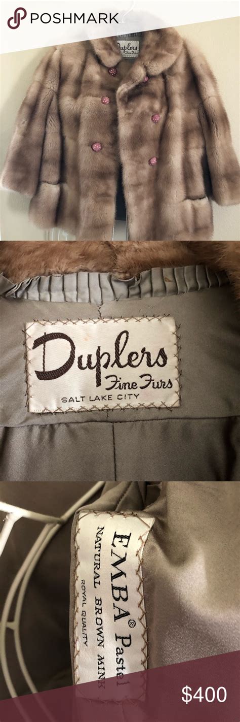 Vintage Duplers Fine Furs Brown Mink Coat Great Condition This Was