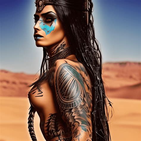 Native American Female Warrior Tattoos