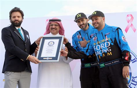 Ford Racing Team Sets Guinness World Record For Breast Cancer Awareness