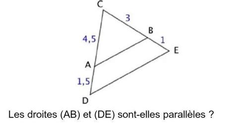 Les Droites Ab Et De Sont Elles Parall Les Nosdevoirs Fr