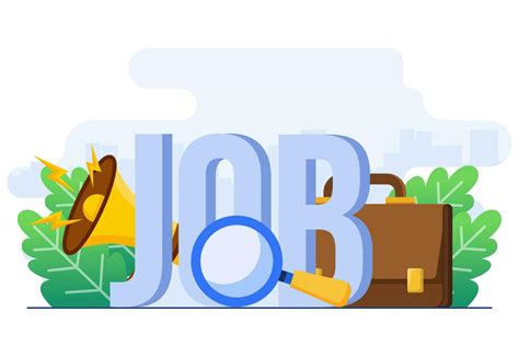 Hiring Concept Flat Illustration Vector Template Searching For