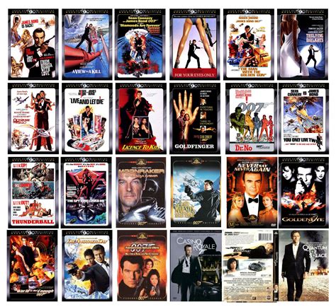 James Bond Movies In Order List