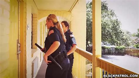 Two Sexiest Police Women Fuck Arrested Guy And Lick Each Others Pussies
