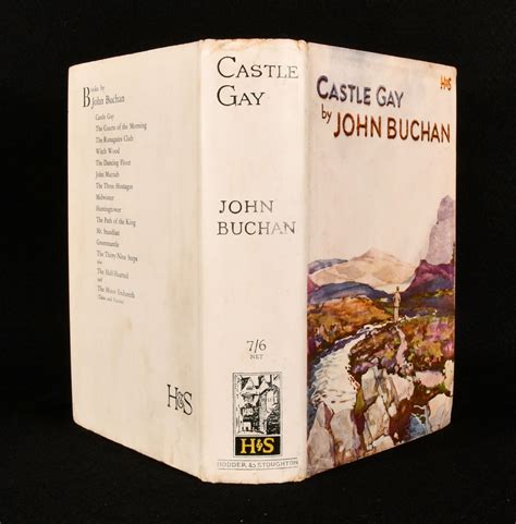 Castle Gay By John Buchan Very Good Cloth 1930 First Edition Rooke Books PBFA