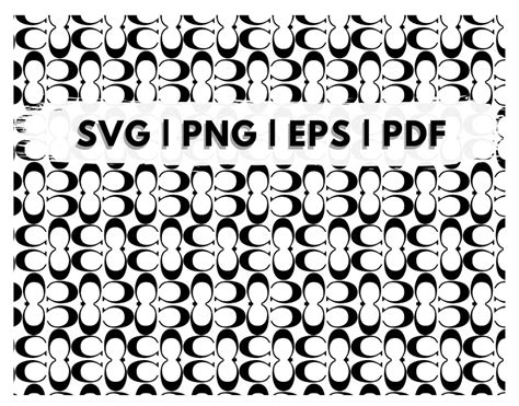 Coach Seamless Pattern Svg Fashion Seamless Pattern Lv Etsy