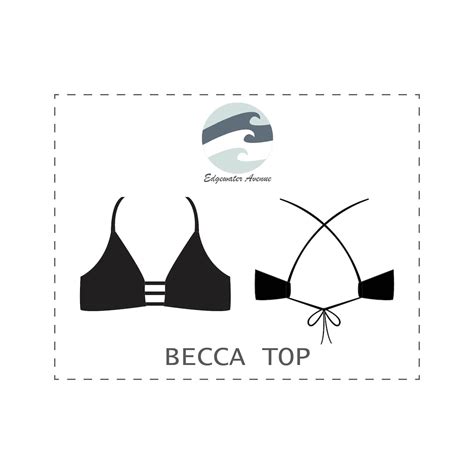 Diy Strap Bikini Top Pdf Sewing Pattern Becca Top Etsy