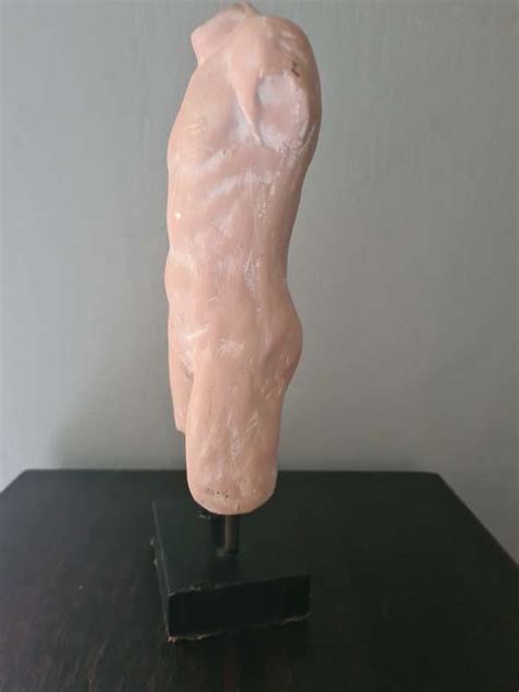 Sculptures Carvings Vintage Male Nude Torso Sculpture Was Sold For 186 00 On 30 Oct At 23 46