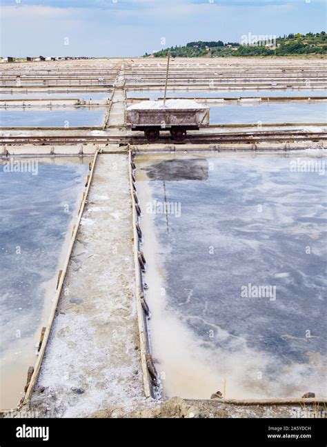 Piran Salt Pans Slovenia Stock Photo Alamy