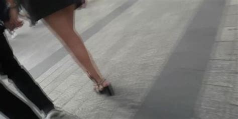 Hot Brunette Sexy Legs In High Heels Tnaflix