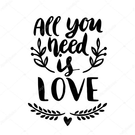 All You Need Is Love — Stock Vector © Mariagalybina 109390814