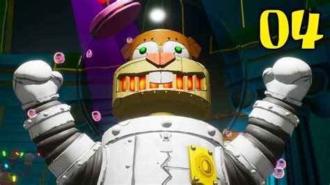 ROBOT SANDY BOSS FIGHT SpongeBob SquarePants Battle For Bikini Bottom Part 4 YouTube