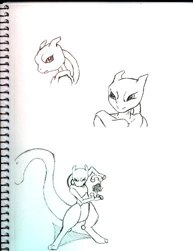 Mewtwo Sketches by WrenShimmamora on DeviantArt