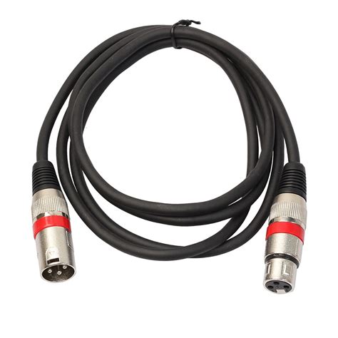 Hot Xlr De Udio Do Microfone Conector Pin Macho Uma F Mea Microfone