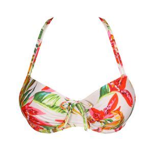 Primadonna Swim Tanzania Padded Balcony Bikini Top In Calm Tropics C To G Cup