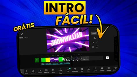Como Fazer Intro Em Qualquer Celular Criar Intro Pelo Celular Youtube