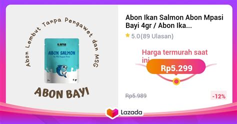 Abon Ikan Salmon Abon Mpasi Bayi Gr Abon Ikan Salmon Sachet Sehat