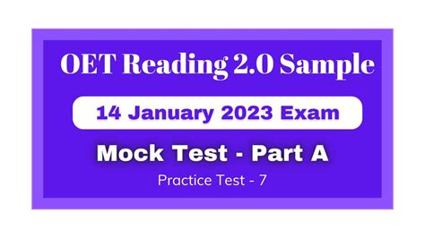 OET 2 0 Reading Mock Test With Answers OET Reading Sample For Nurses