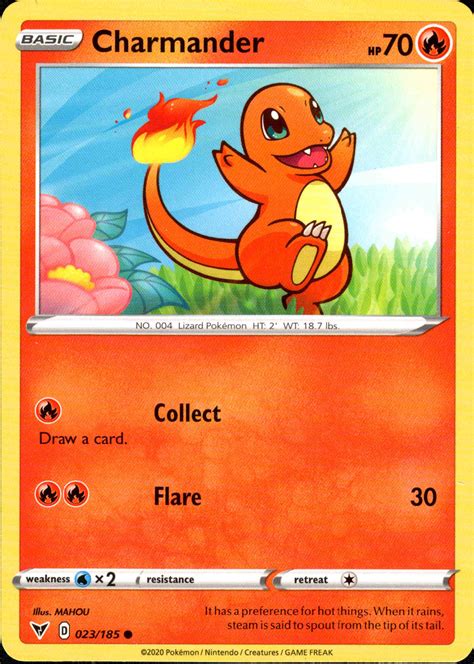 Charmander 023 185 Vivid Voltage Card Cavern Trading Cards Llc