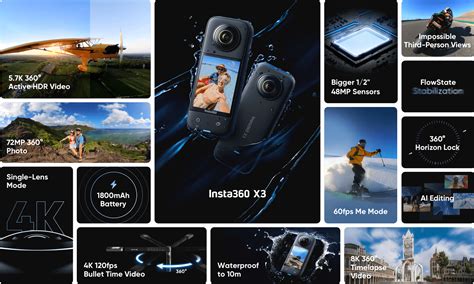 Insta360 One X3 360° Camera