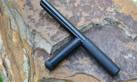 Expandable T Baton Steel Extend Stuff Stick Retractable Espantoon