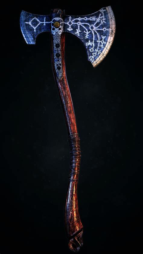Axe God Of War 4 By Anton Krasko On Artstation Kratos God Of War