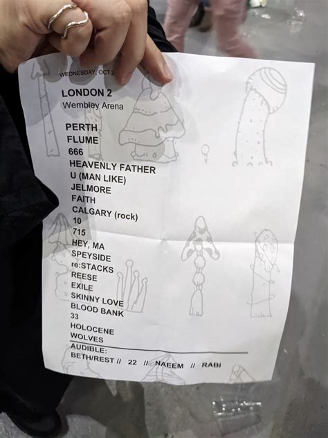 Bon Iver Setlist 26th October 2022 - Wembley : r/boniver