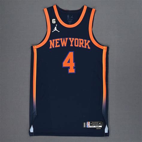 Derrick Rose New York Knicks Game Worn Statement Edition Jersey