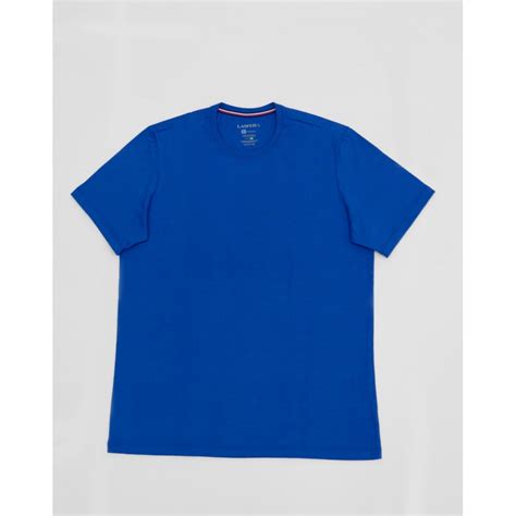 Camiseta De Algod O Azul Royal Masculina Lasfer Store Moda B Sica E