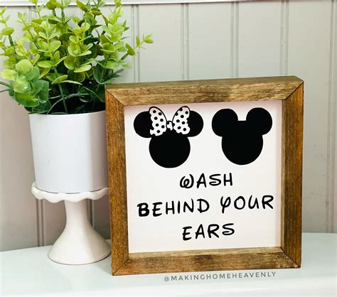 Disney Signs Disney Wood Sign Disneyland Wood Sign Mickey Etsy