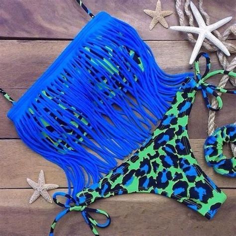 Sexy Léopard Gland Maillots De Bain Femmes Bikini Bandage Maillot De Bain Baignade Beachwear M