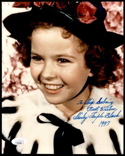 Shirley Temple Black Signed Photo 8x10 Auto Autograph Jsa Ebay