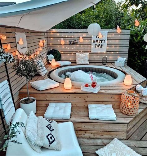 Amazing Backyard Hot Tub Privacy Ideas In