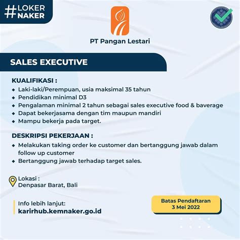 Lowongan Sales Pt Pangan Lestari Atmago