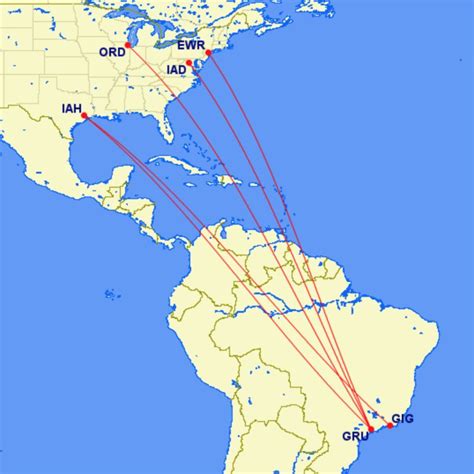 Distancia Entre Eua E Brasil - Qual companhia aérea opera o maior número de voos entre Brasil e EUA ...