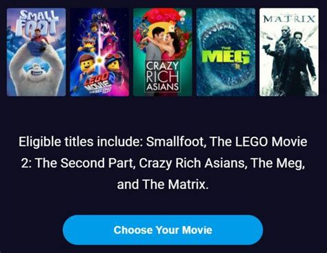 FREE Movies Anywhere Movie! Choose from Several Popular Titles!