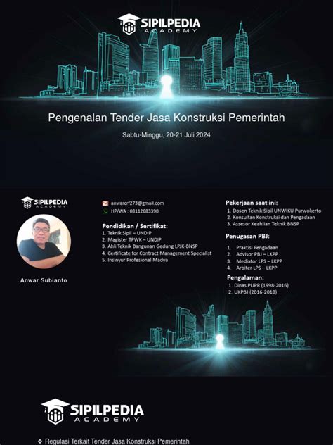 tahapan proses tender