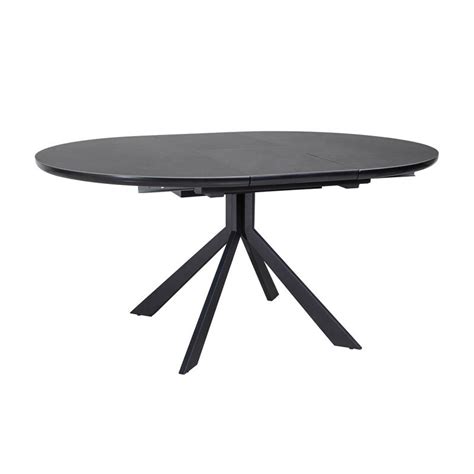 Meubletmoi Table Ronde Extensible Cm C Ramique Gris