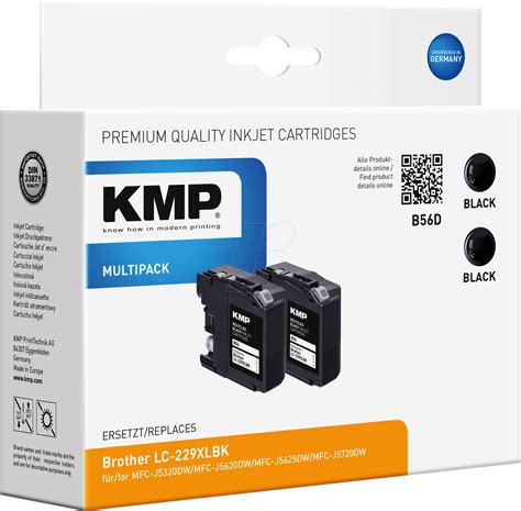 KMP 1532 4021 Ink Brother Black 2x LC229XLBK Refill At