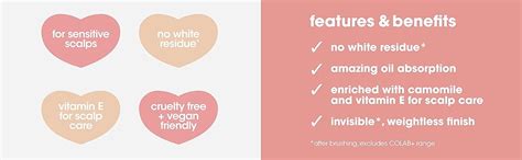 COLAB Dry Shampoo Pure Nude Pack Of Ml Lightly Scented Dry Shampoo For Sensitive