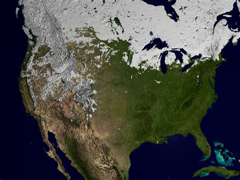 snow cover map of usa